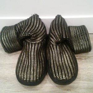 BEARPAW Women's Knitallic Boots Size US8